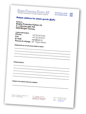 Exchange pool - Engine Protection Partner AS